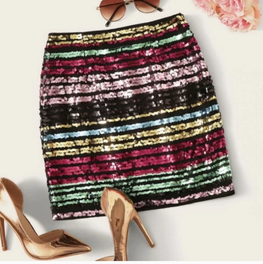 Sequin Mini Skirt